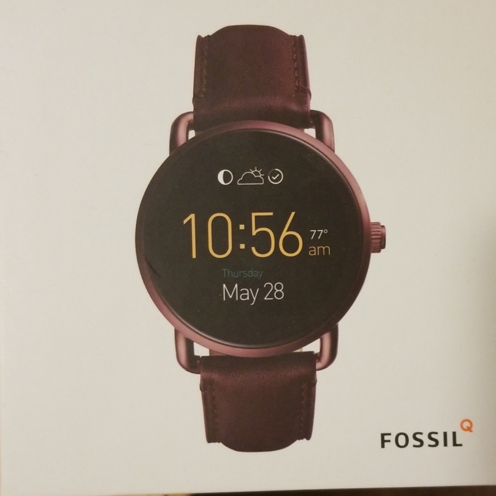 Fossil Q Wander Smartwatch Gen 2 Wine Leather
